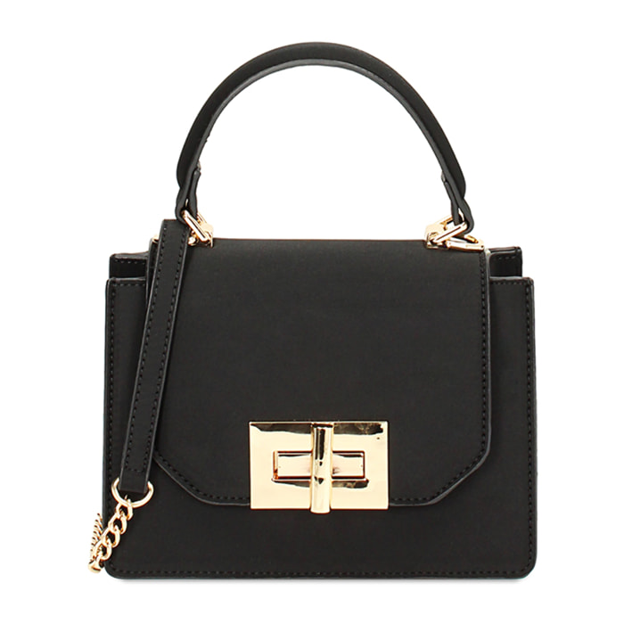 Minibag nera piccola in tessuto