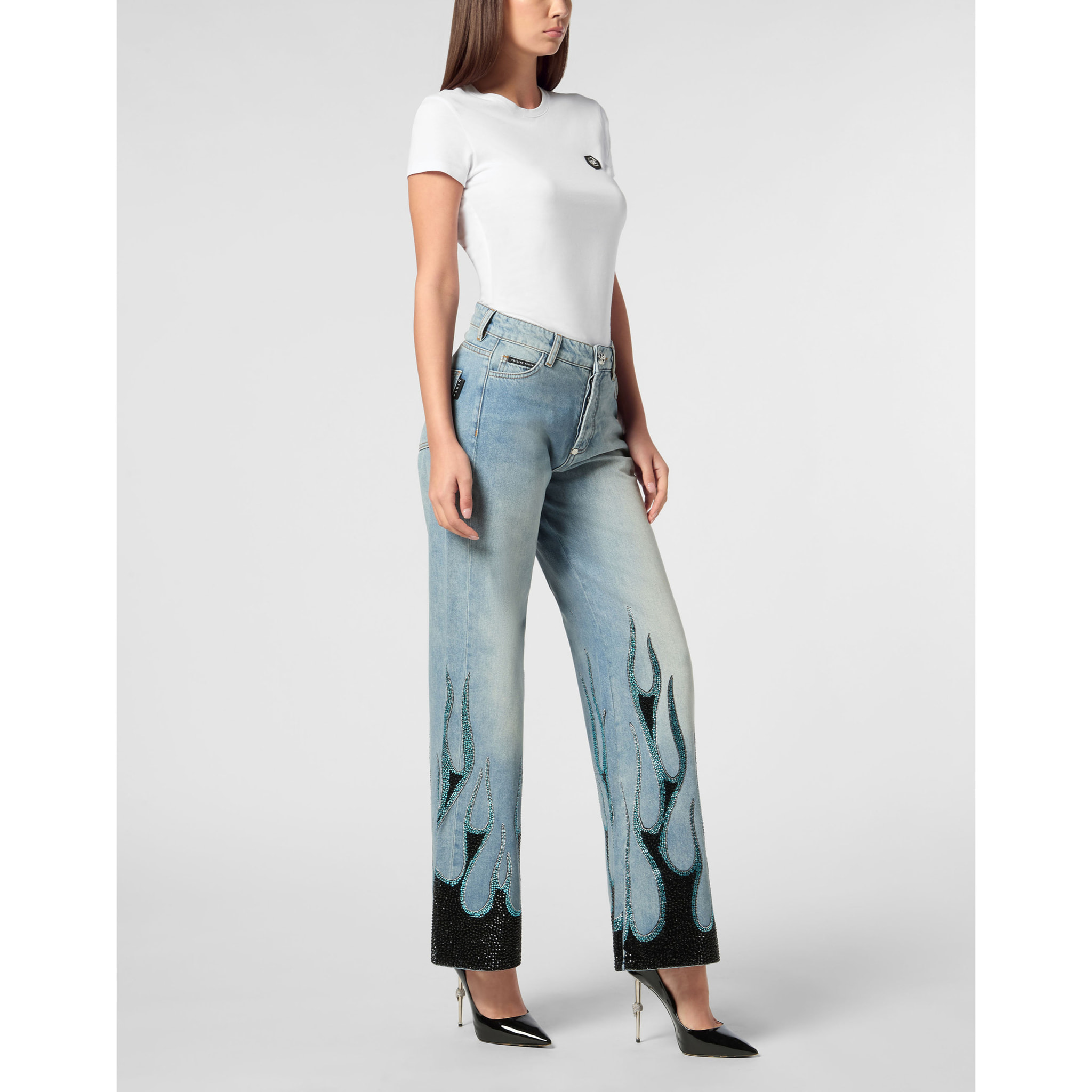 PHILIPP PLEIN Jeans Skater fit FLAME