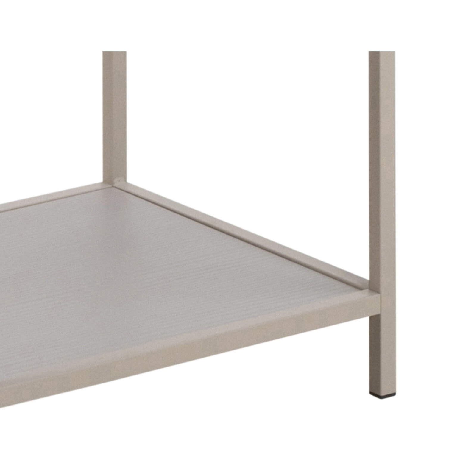 Anthea - étagère filaire métal avec plaquage en effet bois blanchi - avec tiroirs - 77 cm - gris - Gris