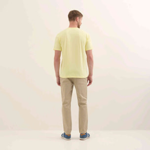 Camiseta Básica Algodón Orgánico Amarilla ESSENTIALS T-SHIRT YELLOW