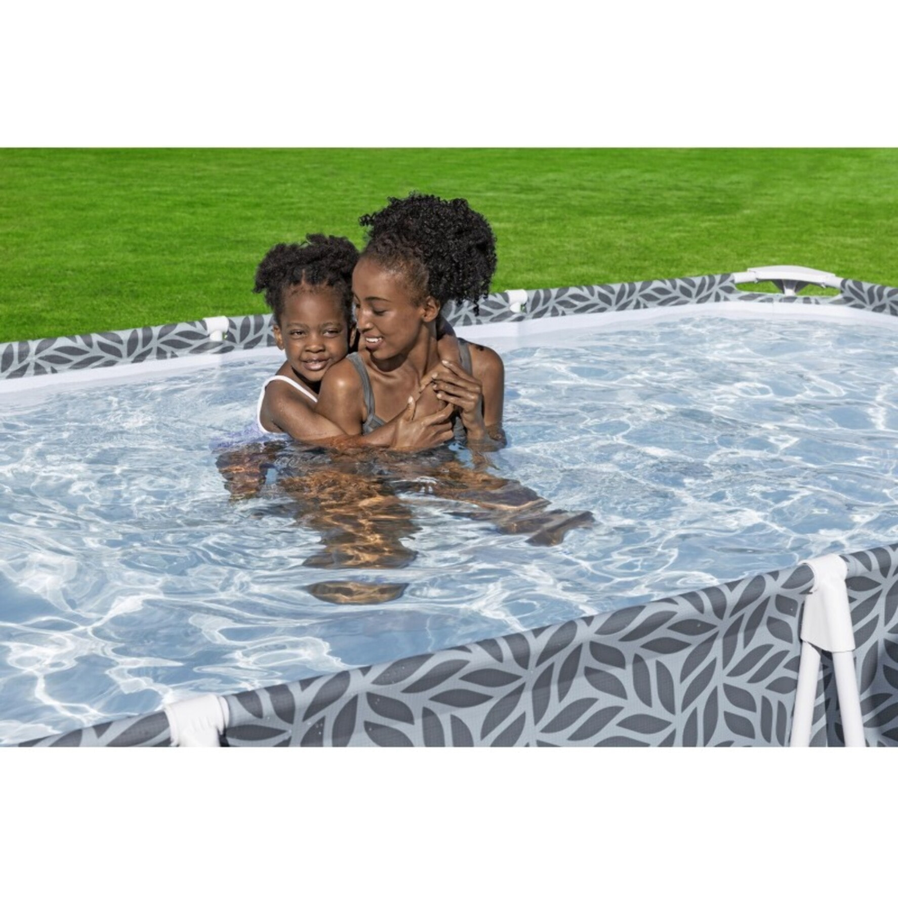 Bestway Piscine hors sol - Rectangulaire - Steel Pro - Décor graphique - 366 x 201 x 66 cm - Filtre à cartouche inclus