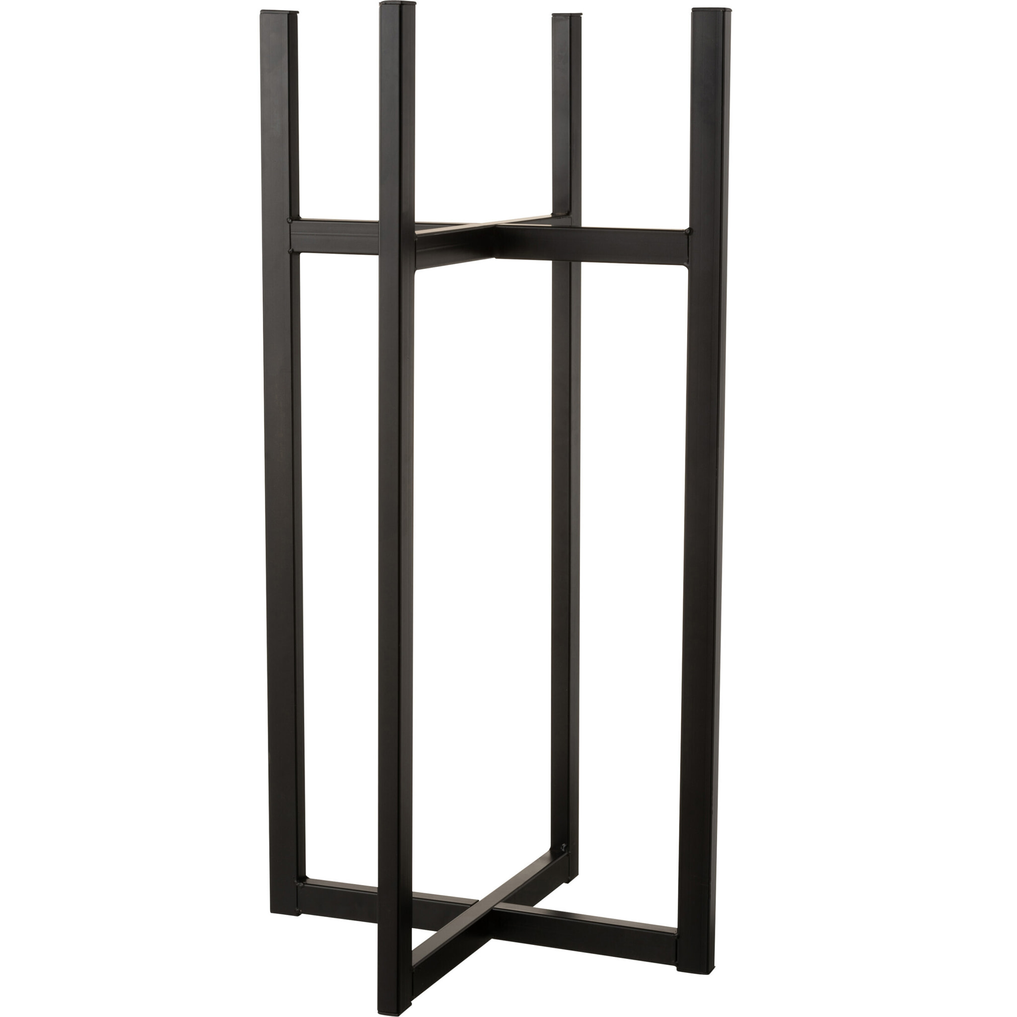 J-Line pied pour cache-pot/Panier Elsa - métal - noir - medium - 83 cm de hauteur