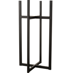 J-Line pied pour cache-pot/Panier Elsa - métal - noir - medium - 83 cm de hauteur