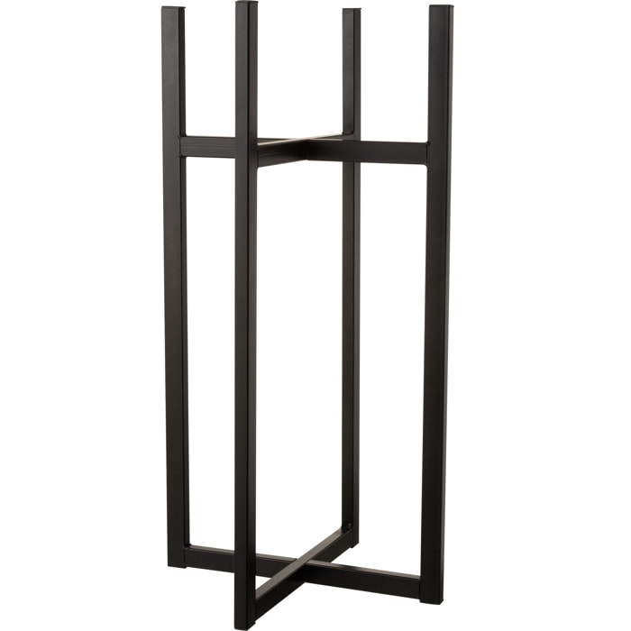 J-Line pied pour cache-pot/Panier Elsa - métal - noir - medium - 83 cm de hauteur