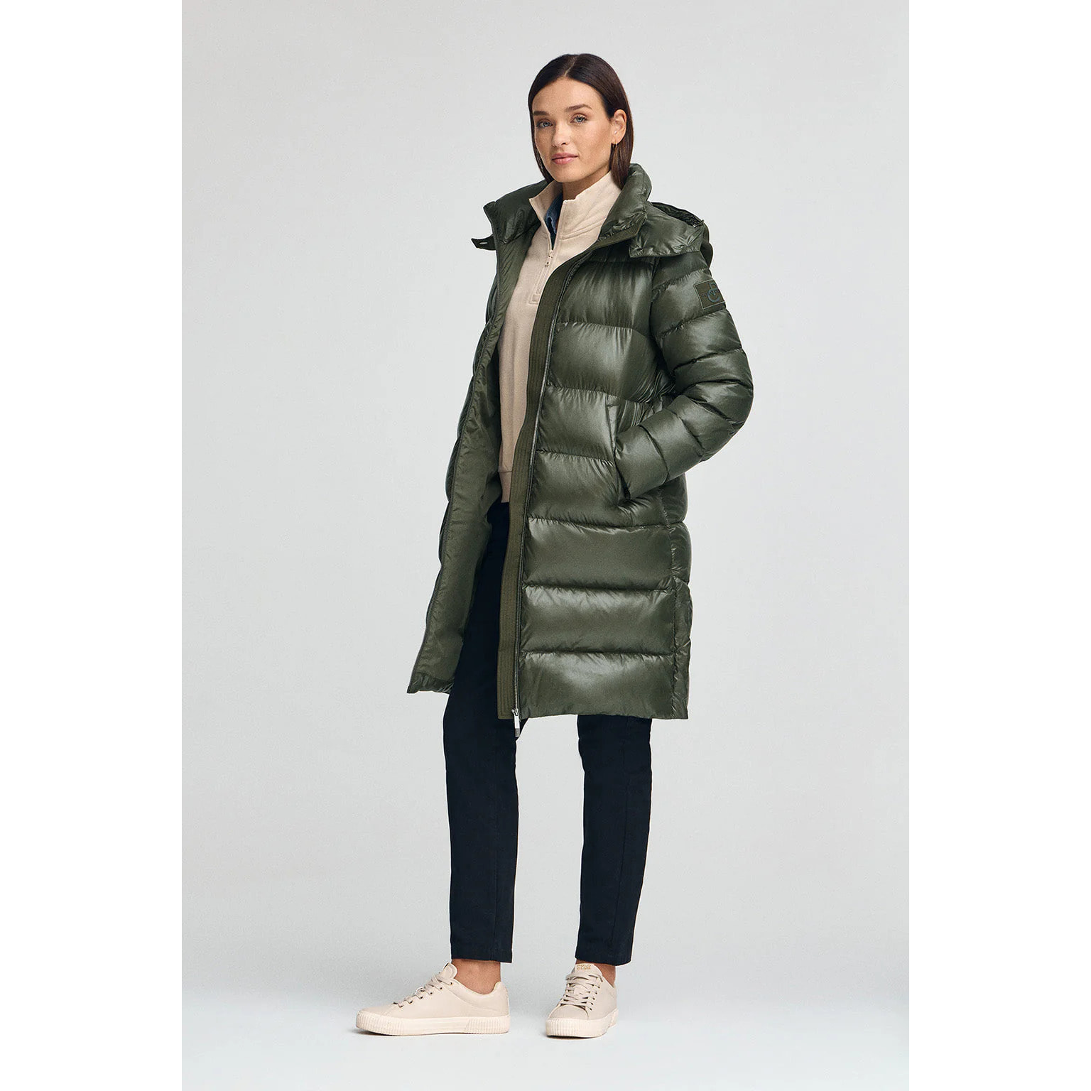 Giubbotto Olena verde con logo Polo Club