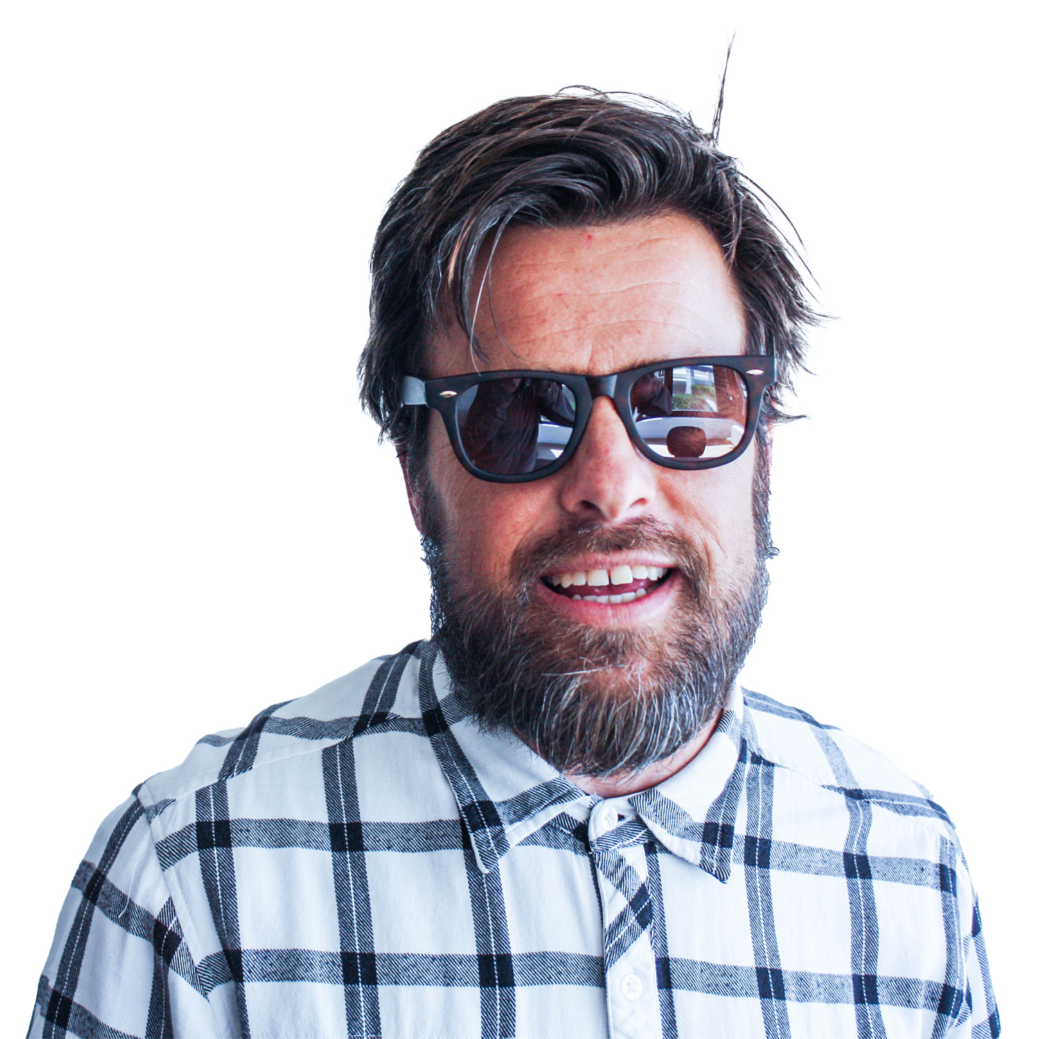 Gafas de sol OCEAN SAIN DENIS - Negro brillante / Verde