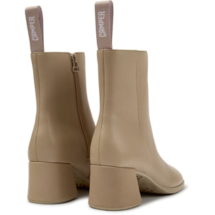 Botines - CAMPER Kora - Beige - Piel lisa