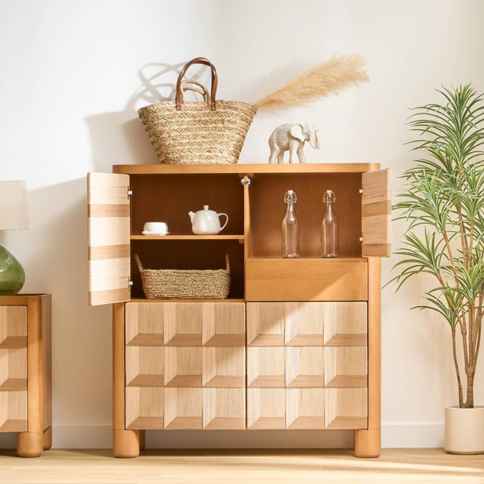 Buffet haut Netsi rectangulaire beige