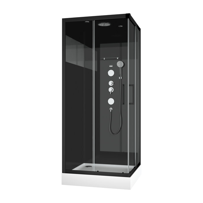 Cabine de douche carrée 90x90x215cm - MIRROR SPACE SQUARE