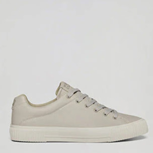 Zapatilla Habana de piel sintética color beige para hombre con detalles Polo Club