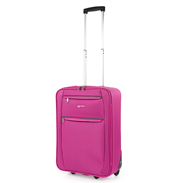 Maleta Cabina Itaca Cassley Fucsia