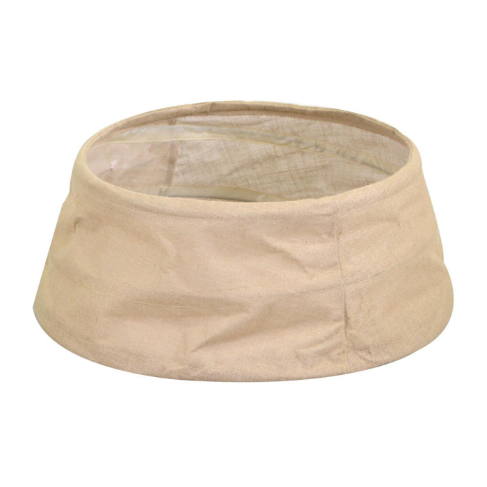 Copri base per albero di natale juta pieghevole naturale tondo cmø68h25