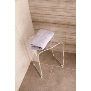 Tabouret de salle de bain PMR, Transparent (SATSTOLPLASTT)