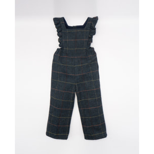 PETO LANA ESPIGA Y CUADROS MULTICOLOR AZUL