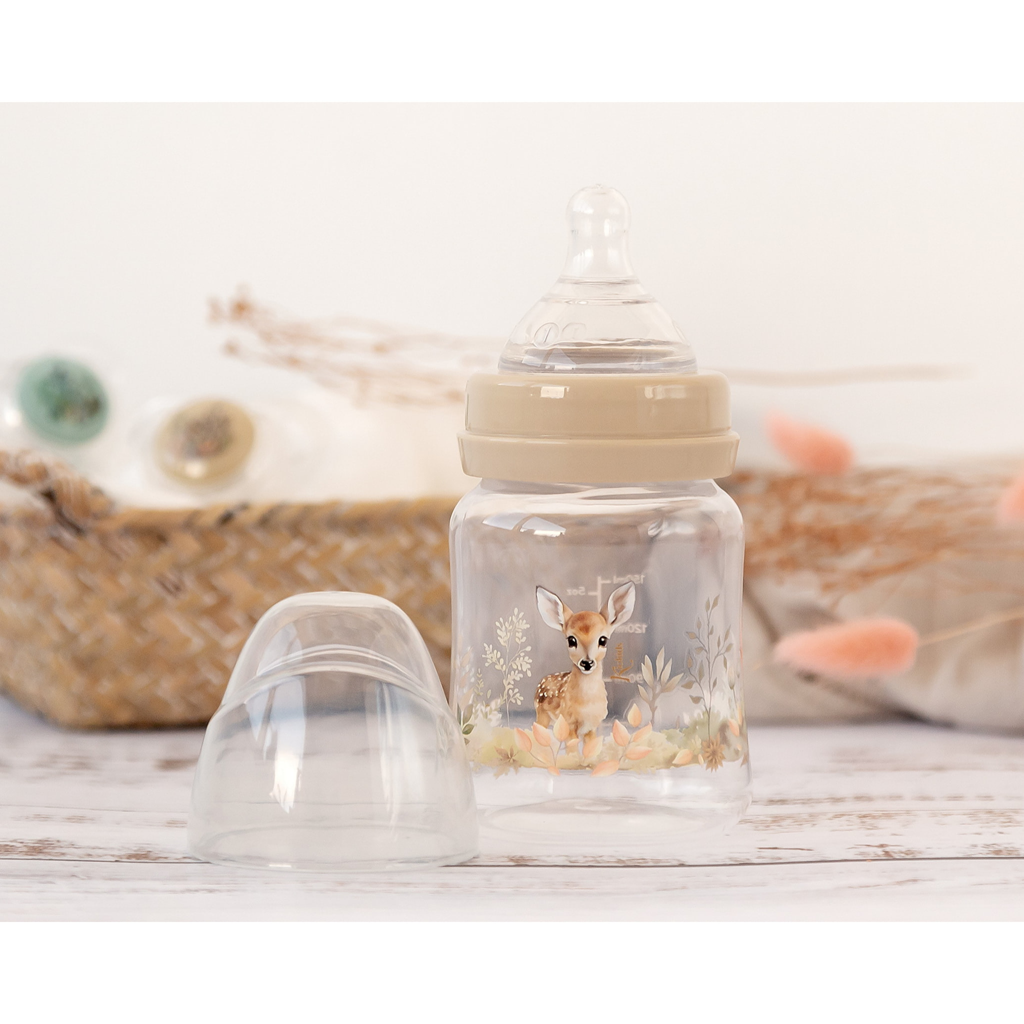 BIBERÓN ANTICÓLICO 150ML CIERVO BEIGE