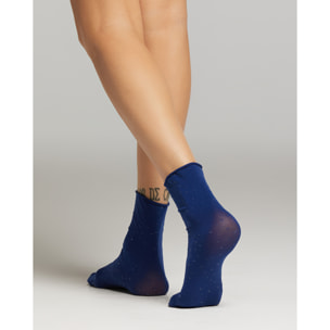 Calza Francesca con pois in lamè