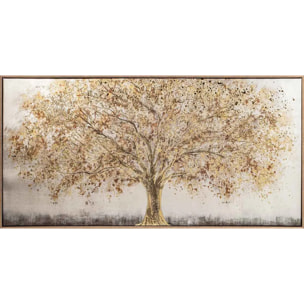 Toile imprimée encadrée Eka marron 78x38cm