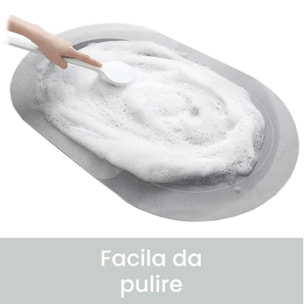Tappeto bagno lungo antiscivolo e super assorbente 50x140 cm, tappetino doccia a rapida asciugatura con fondo in gomma stabile, ideale per bagno e cucina, lavabile e pratico, superficie morbida e resistente per uso quotidiano