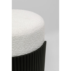 Tabouret Samu blanc et noir 43cm Kare Design