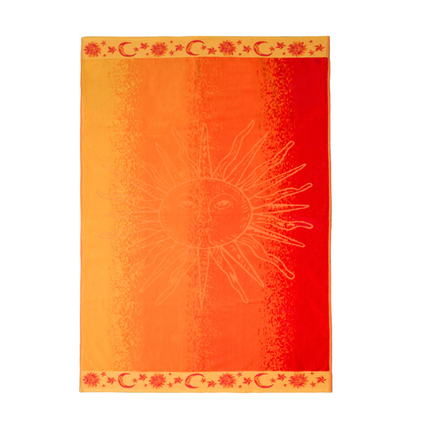 Telo Mare Jumbo Jacquard Disegno Jafar Arancio