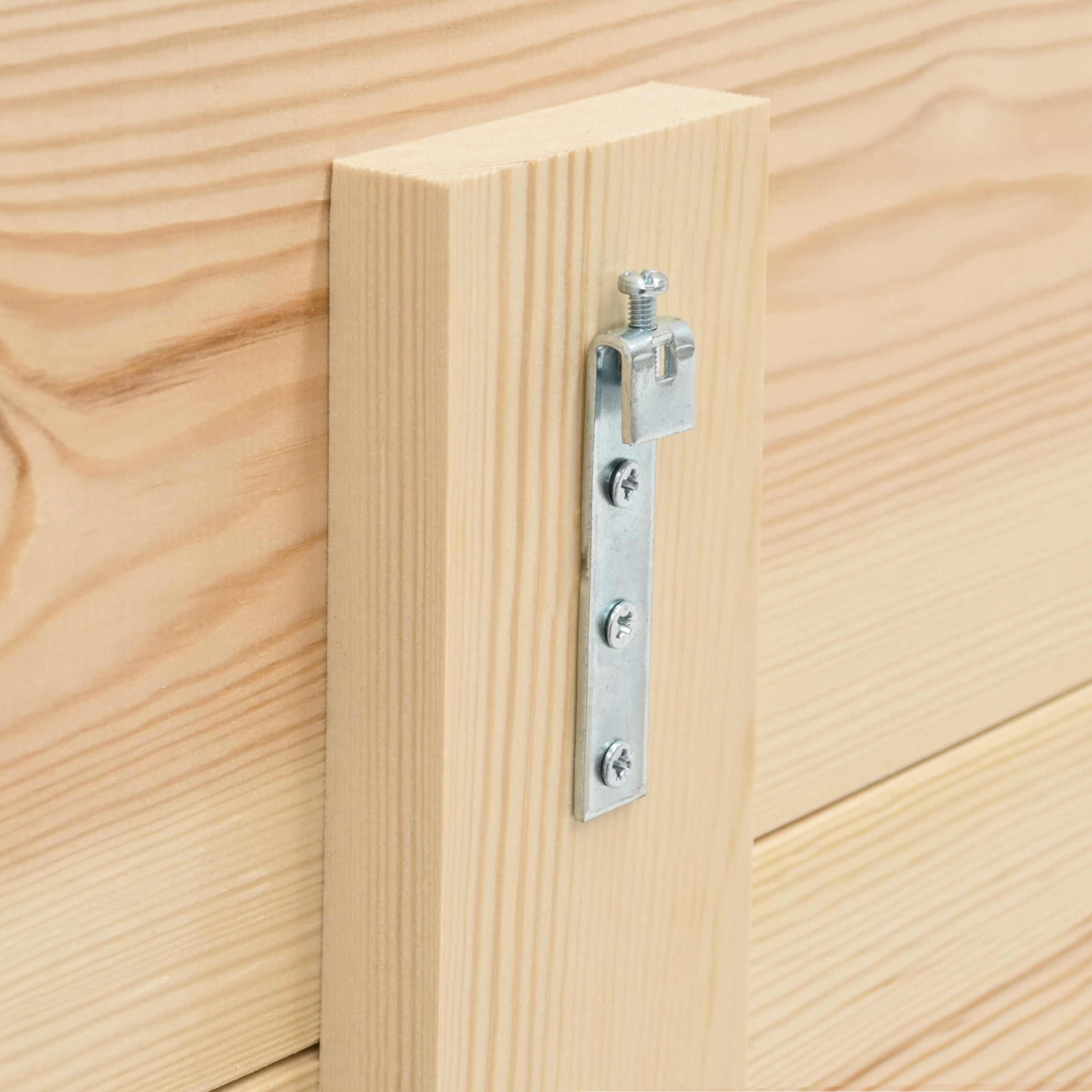 Pack tête de lit et tables en bois massif ton chêne foncé en différentes tailles