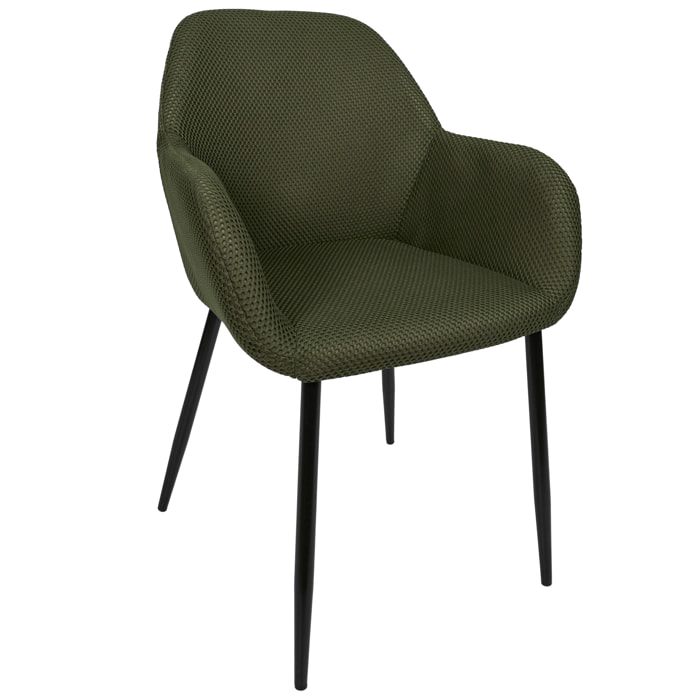 Fauteuil Atome Kaki - Lot De 2