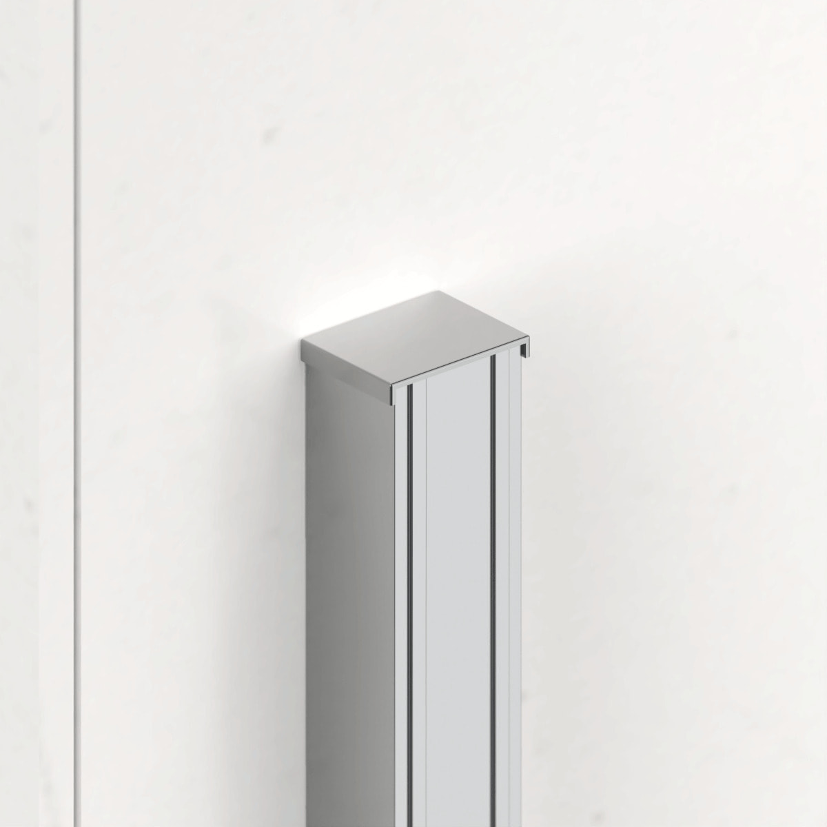 SK profilé d'extension pour porte de douche, hauteur 196 cm, chrome brillant (NDROZPSATSK)