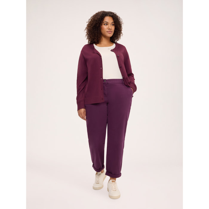 Fiorella Rubino - Pantalones chinos de mezcla de algodón - Violeta
