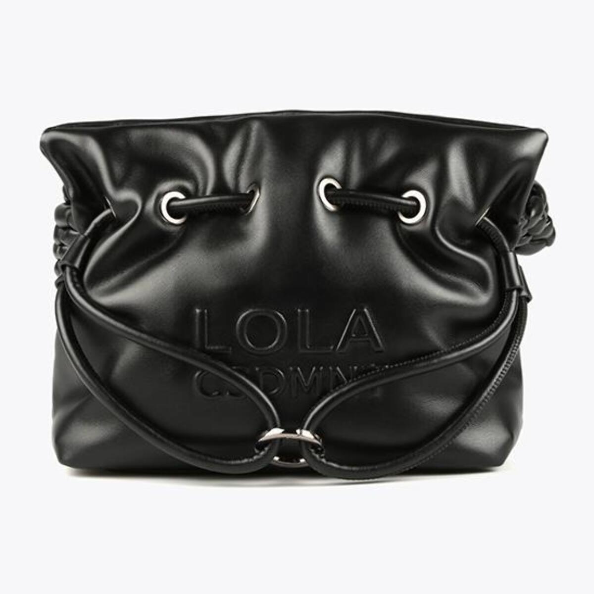 Borsa a tracolla con manico effetto pelle intrecciata