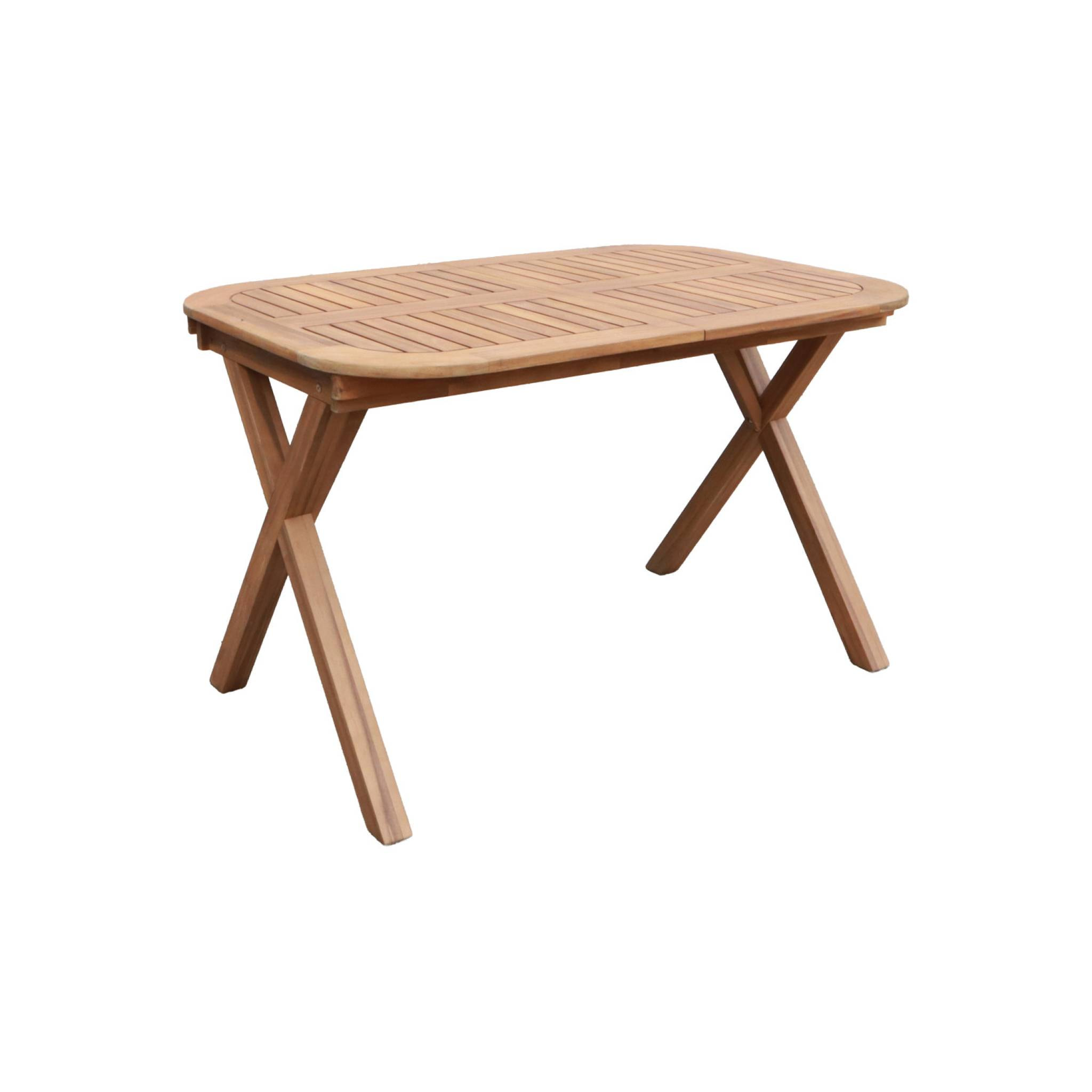 Table de jardin extensible bois d'acacia 4-6 places TANZO