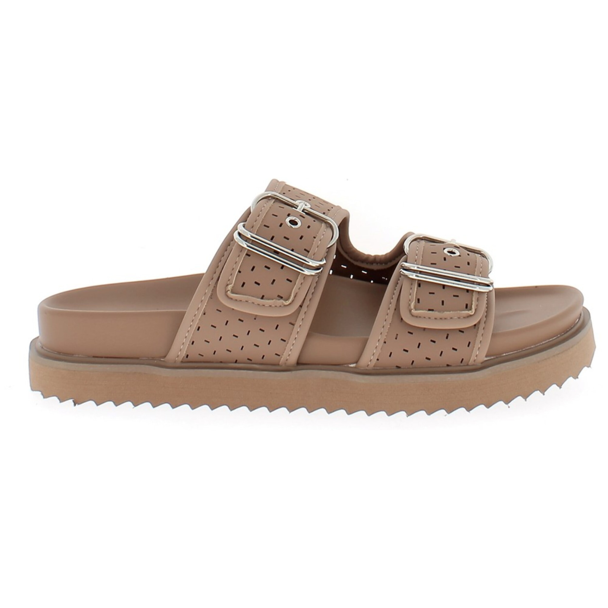 Armata di Mare Scarpe Donna Ciabatte con Doppia Fibbia AMD S61H42 Burro