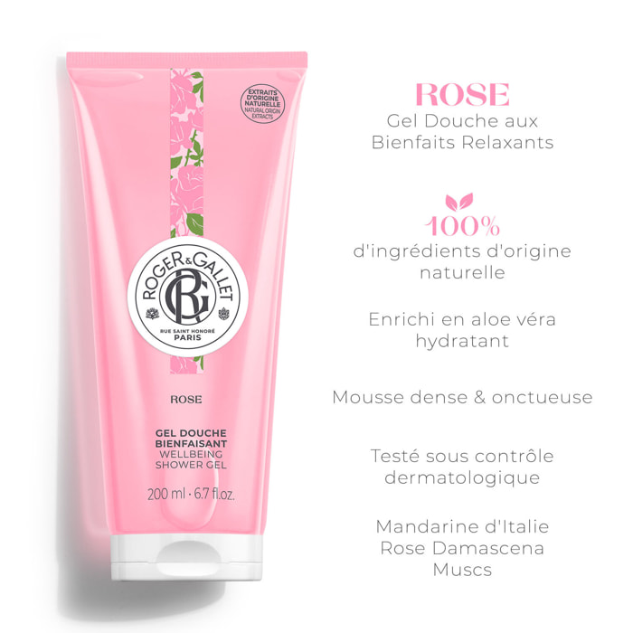 Rose - Gel Douche Bienfaisante 200 ml