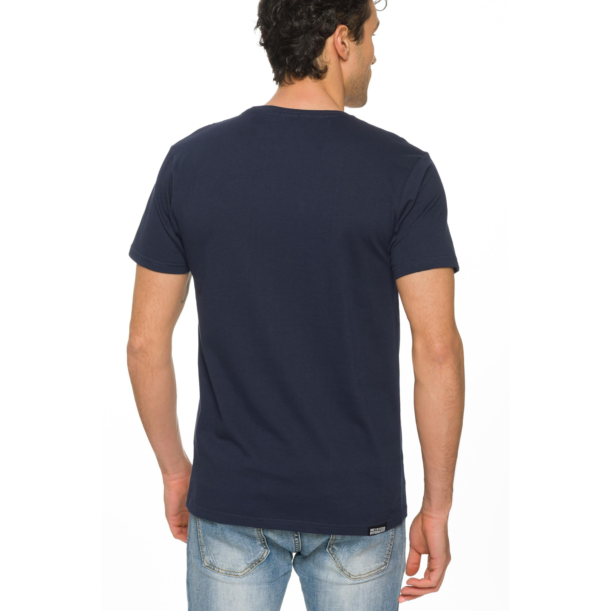 T-shirt in cotone 150 gr Hot Buttered Break Blu Navy