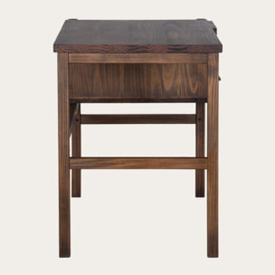 Bureau Lipe -bois massif d'araucaria-couleur nogal 120 x 75 x 60 cm