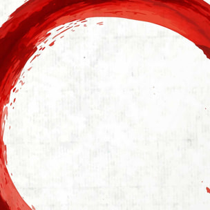 Affiche zen circle japonnais Affiche sous cadre noir