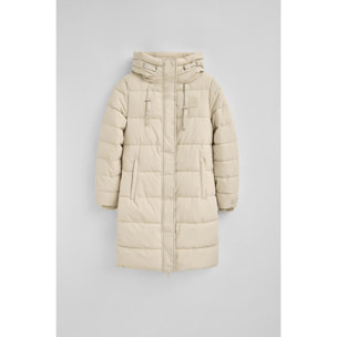 Abrigo Iris color crudo con logo Polo Club