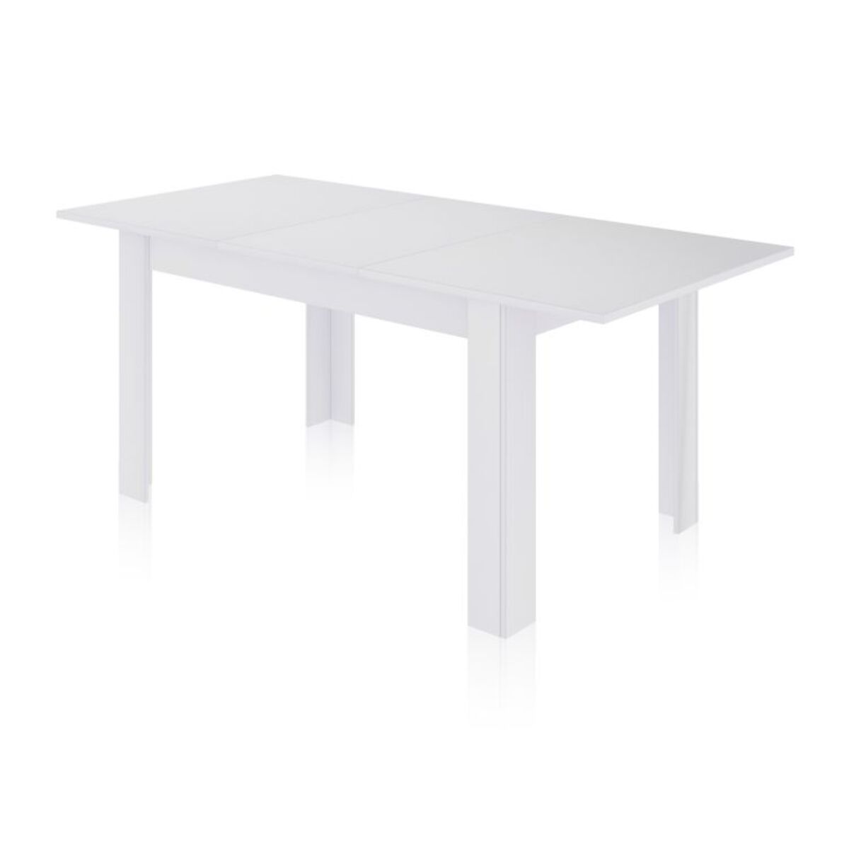Mesa de comedor extensible Danna 140 Blanco Brillo