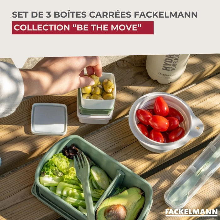 Lot de 4 boîtes à sauce hermétiques 0,5L Fackelmann Storage