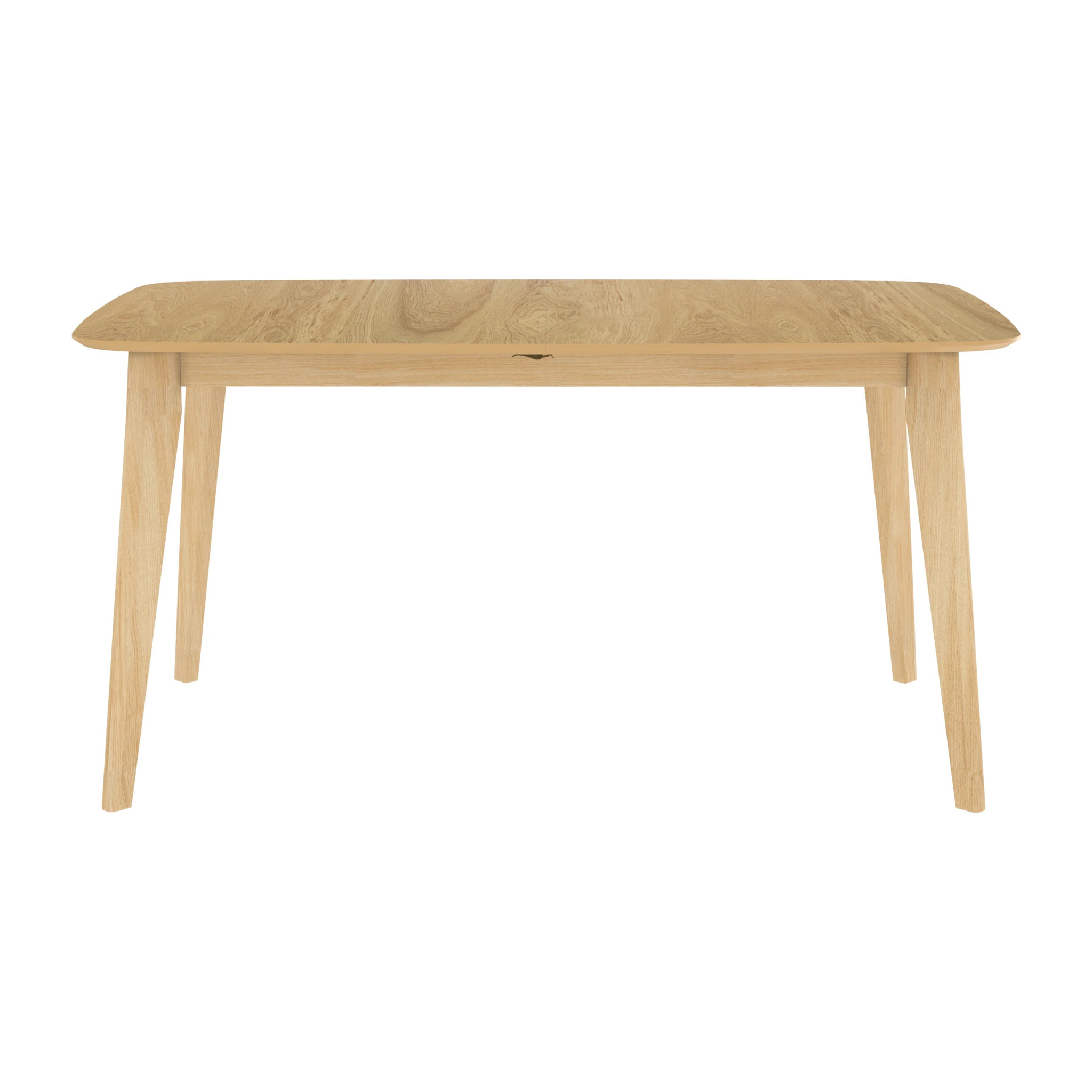 Table rectangulaire 4/6 personnes extensible en bois clair 150/180 cm - Oman