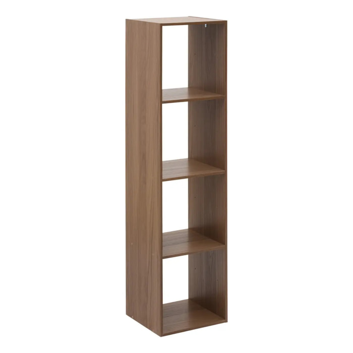 Étagère Mix'N Modul 4 cases rectangulaire marron