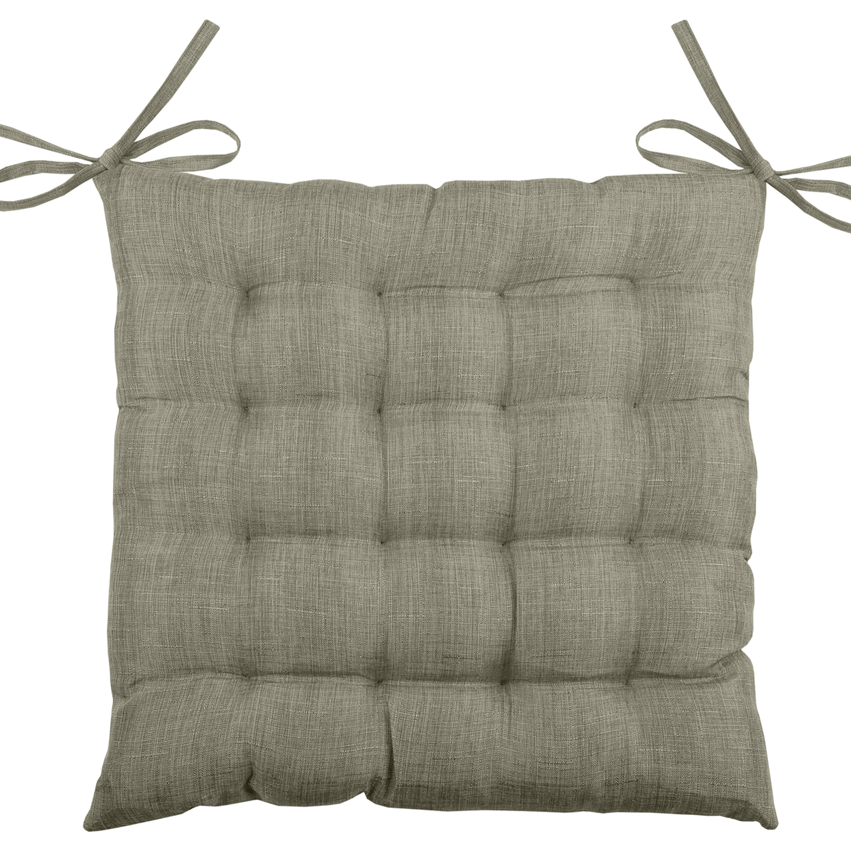 Galette de chaise unie en 16 points - Vert