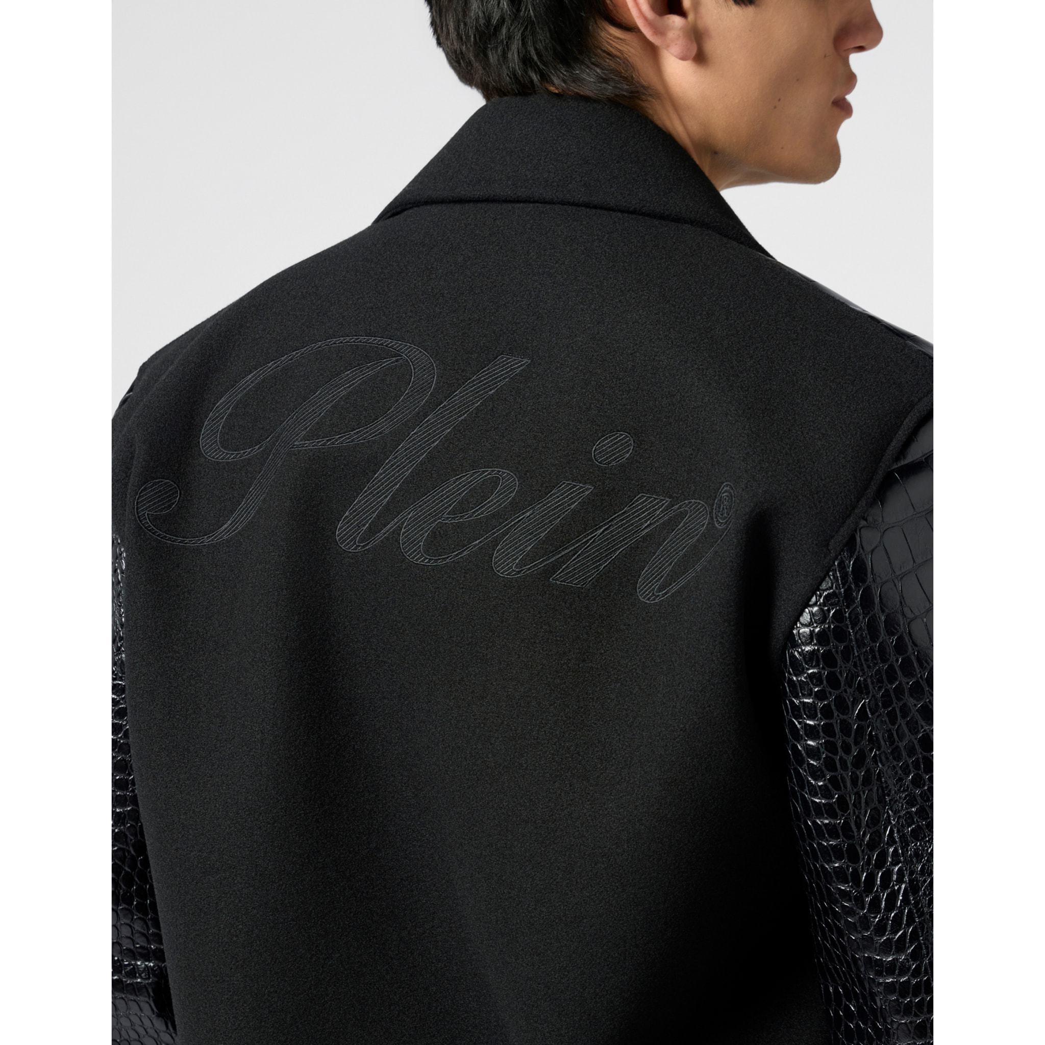 PHILIPP PLEIN Coster Jacket Cocco Sleeves & Shoulders