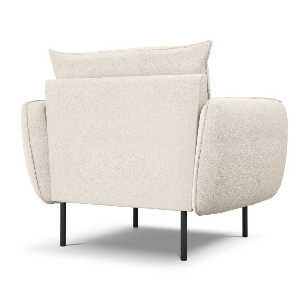 Fauteuil "Vienna" en bouclé beige