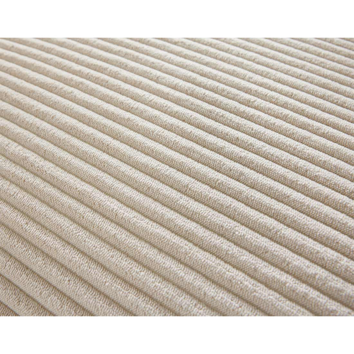 Garance - canapé modulable d'angle droit - 8 places - en velours côtelé - Beige