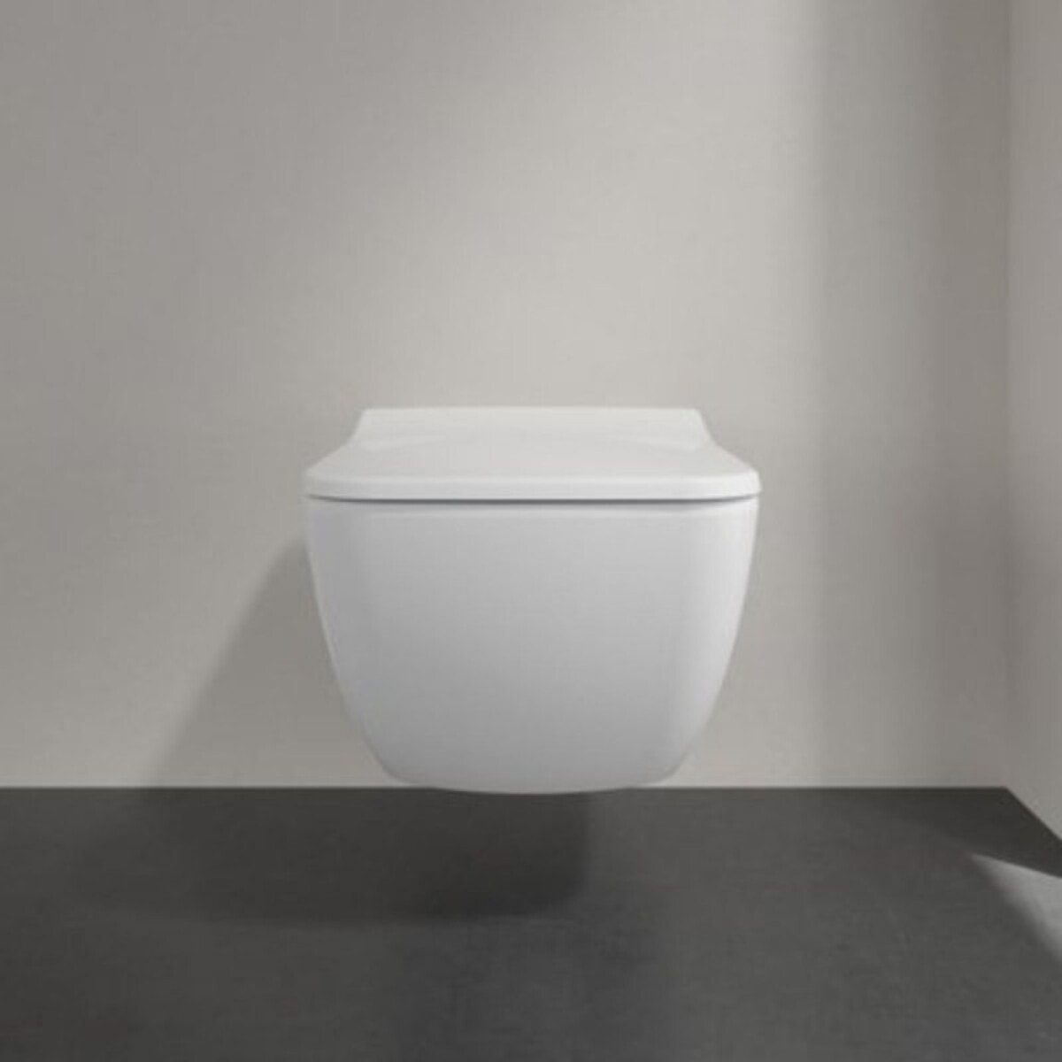 Cuvette WC suspendu sans bride VILLEROY & BOCH Venticello avec abattant frein de chute déclipable