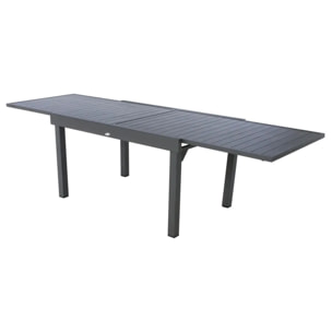 Table de jardin extensible "Piazza" graphite 10 places en aluminium traité époxy