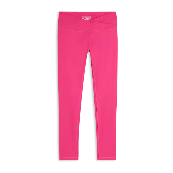 Leggings 7/8 effetto pelle vita regular