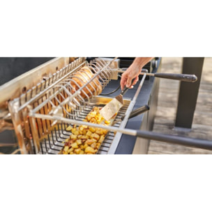 Barbecue charbon FORGE ADOUR 961.66 inox encastrable 57 cm