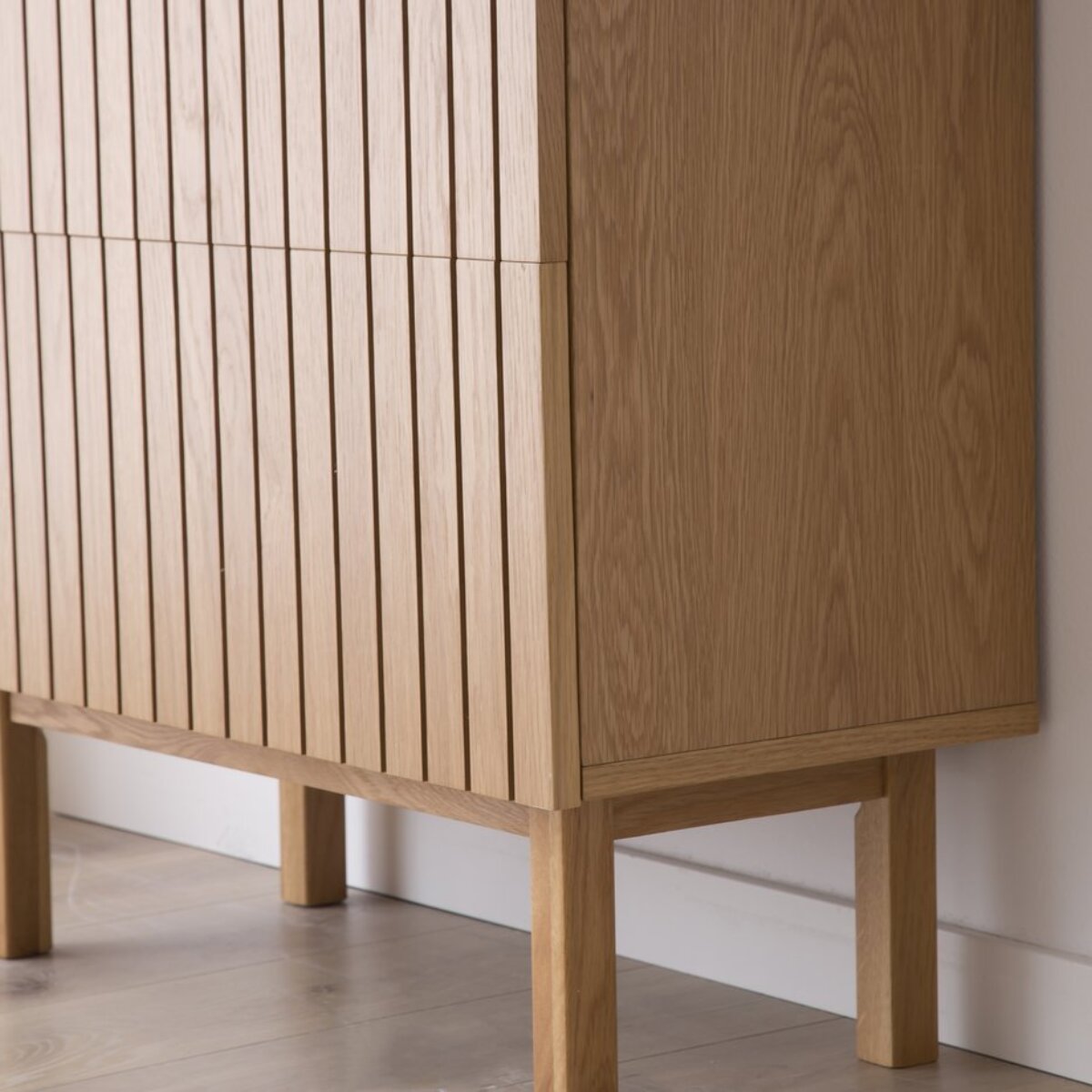 Meuble à chaussures Haiku -tableau en tôle naturelle-couleur chêne naturel 79 x 92 x 36 cm