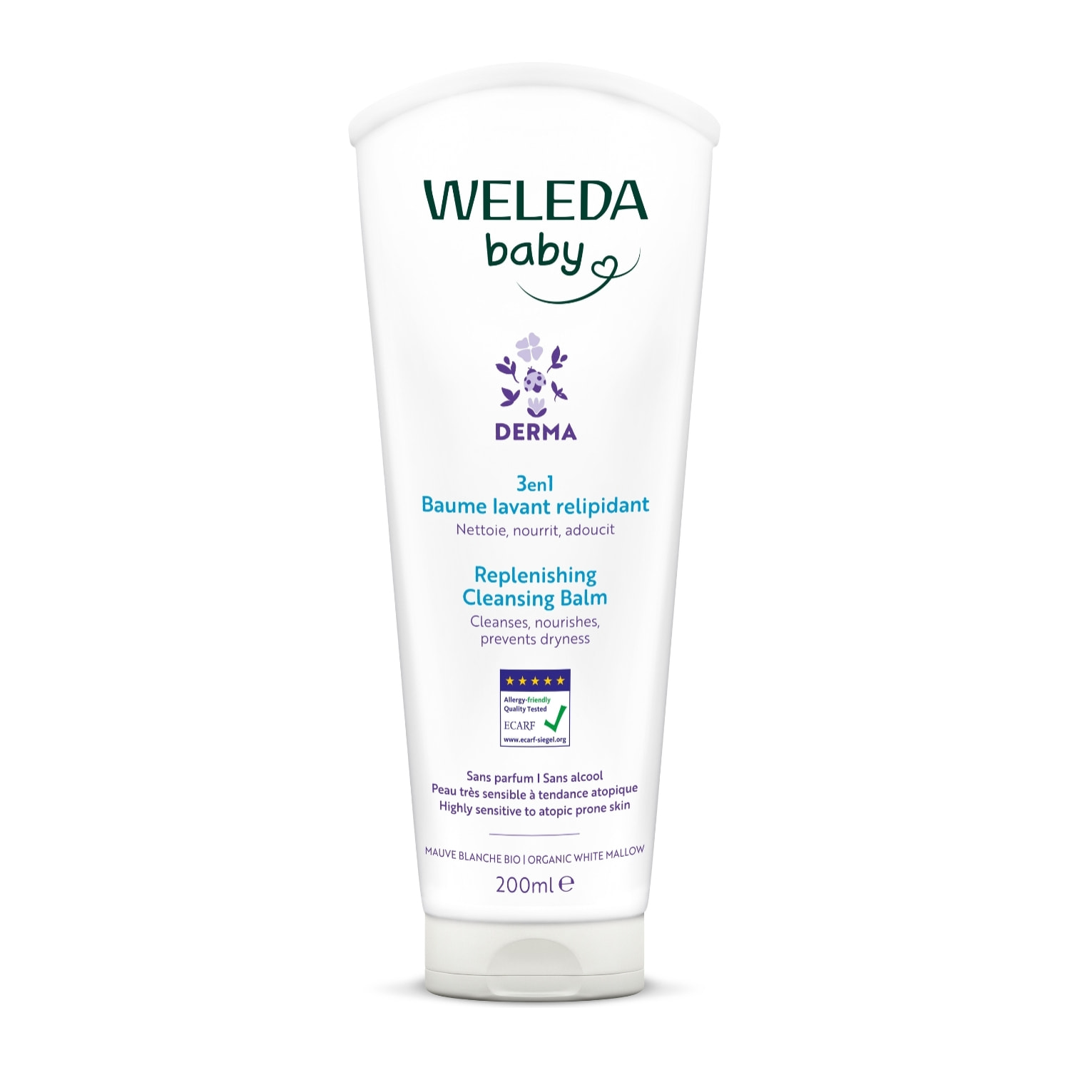WELEDA - Baume lavant relipidant DERMA 3en1 - 200 ml